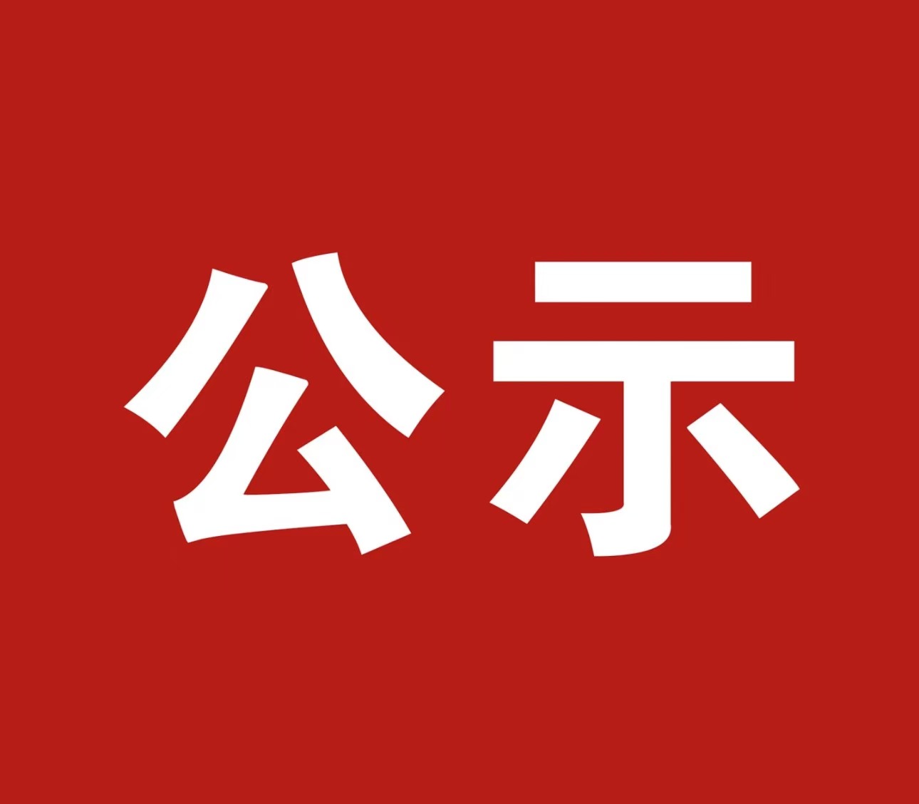 公示